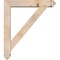 Ekena Millwork Traditional Arts and Crafts Smooth Bracket w/ Offset Brace, Douglas Fir, 5 1/2"W x 28"D x 32"H BKT0604X28X32TRA03SDF - alternate 4